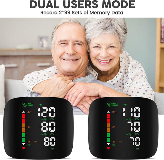 Wrist Blood Pressure Monitor Led Display